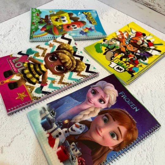 دفتر 50 برگ سیمی شطرنجی خانه ریز فانتزی