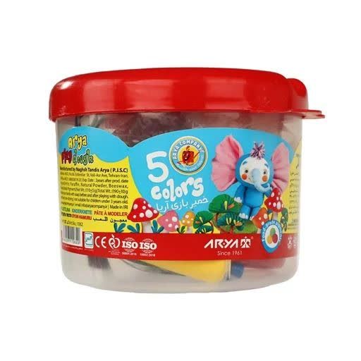 خمیر 5 رنگ سطلی آریا