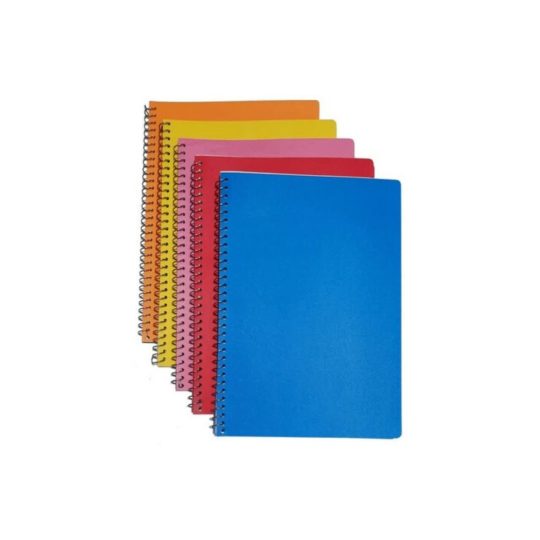 دفتر جلد رنگی سیمی 100 برگ آرتا