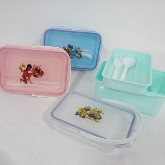 ظرف غذا دو طبقه ۴ قفل مستطیل